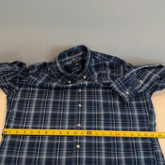 J. Crew Men's Large Slim Untucked Flex Washed Long Sleeve Shirt Style #BI051 - Picture 11 of 15